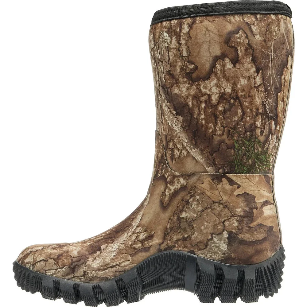 Magellan Outdoors Field Boot III Boys Real Tree Camo Waterproof Hunting NIN1455